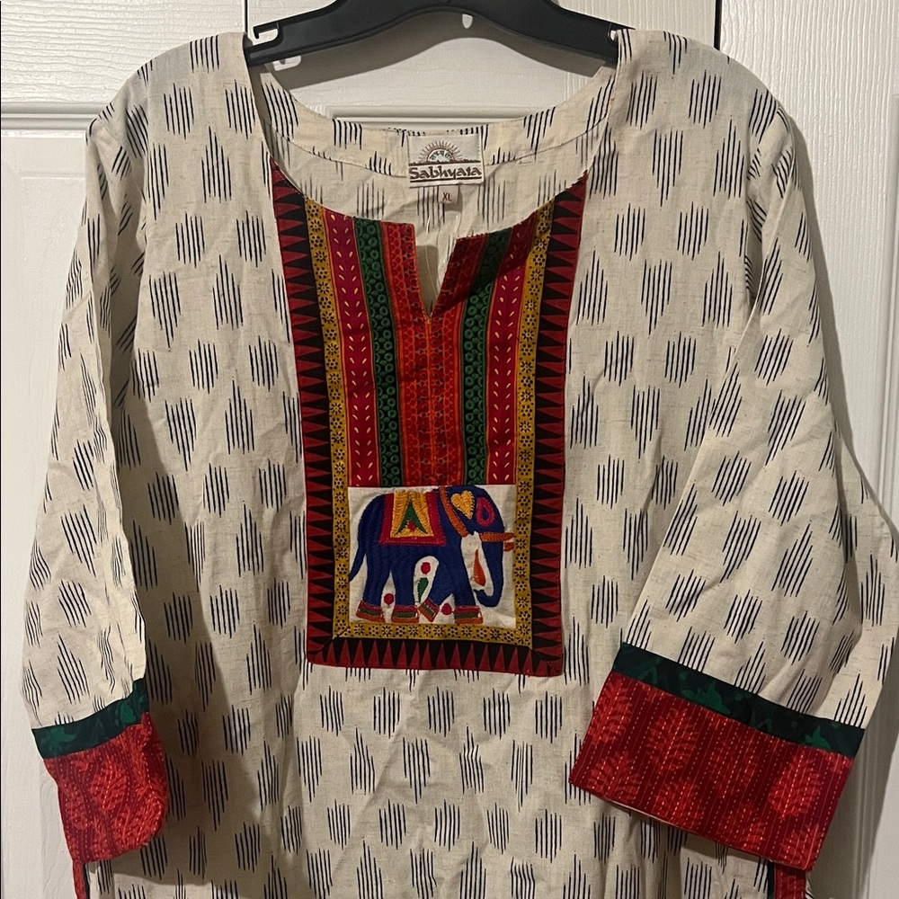 Sabhyata Pure Cotton Kurta Size XL NWT Made in India
